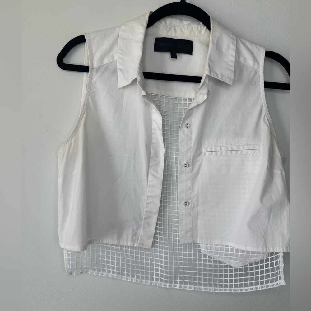 Kendall + Kylie White Shirt